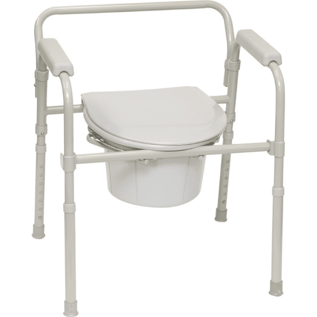 Three-in-One Folding Commode with Full Seat - GTM Medical Marketing, LLC